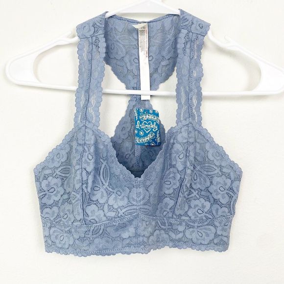 Free People Galloon Racerback Bralette Gray Size L - Picture 3 of 4